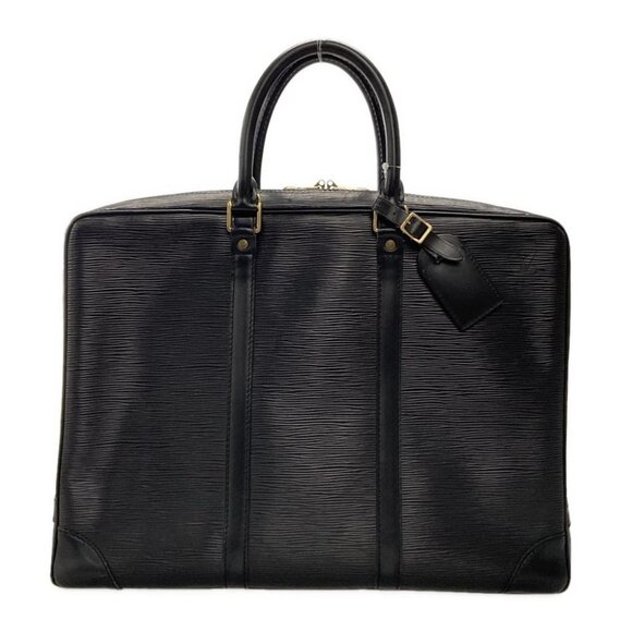 Auth LOUIS VUITTON Porte Documents Voyage Noir Epi Business Bag - Picture 1 of 12